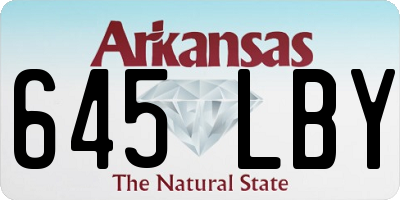 AR license plate 645LBY