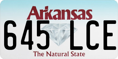 AR license plate 645LCE