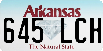 AR license plate 645LCH
