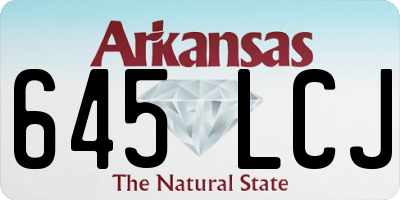 AR license plate 645LCJ