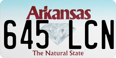 AR license plate 645LCN