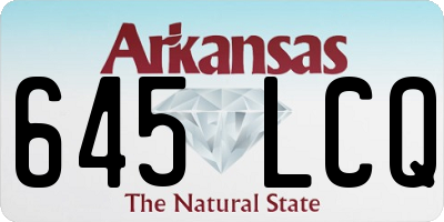 AR license plate 645LCQ