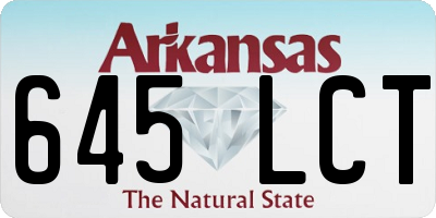AR license plate 645LCT