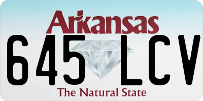 AR license plate 645LCV