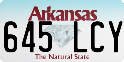 AR license plate 645LCY