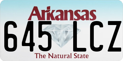 AR license plate 645LCZ