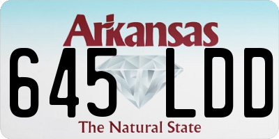 AR license plate 645LDD