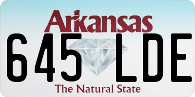 AR license plate 645LDE