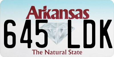 AR license plate 645LDK