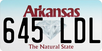 AR license plate 645LDL