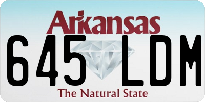 AR license plate 645LDM