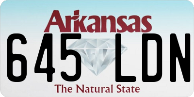 AR license plate 645LDN