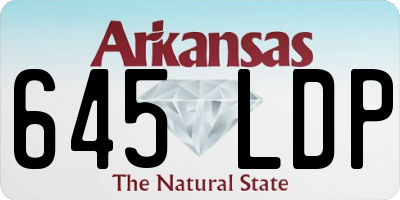 AR license plate 645LDP