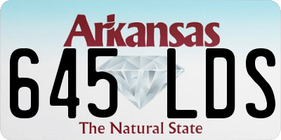 AR license plate 645LDS