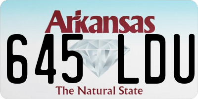 AR license plate 645LDU