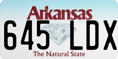 AR license plate 645LDX