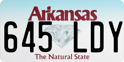 AR license plate 645LDY