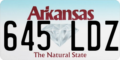 AR license plate 645LDZ