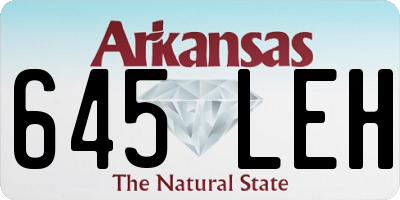 AR license plate 645LEH