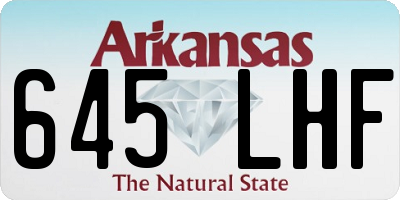 AR license plate 645LHF