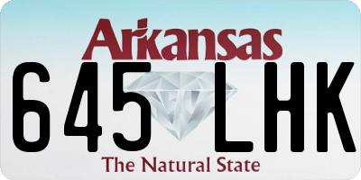 AR license plate 645LHK