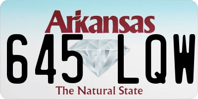 AR license plate 645LQW