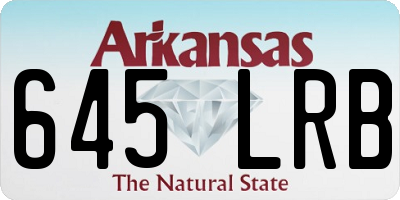 AR license plate 645LRB
