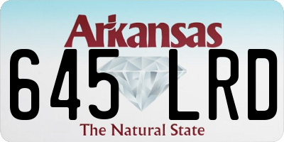 AR license plate 645LRD