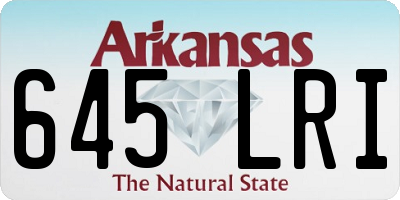 AR license plate 645LRI