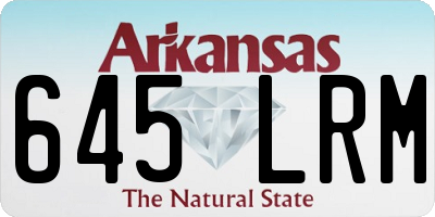 AR license plate 645LRM