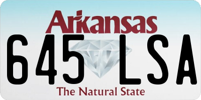 AR license plate 645LSA