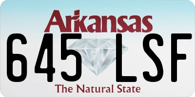 AR license plate 645LSF