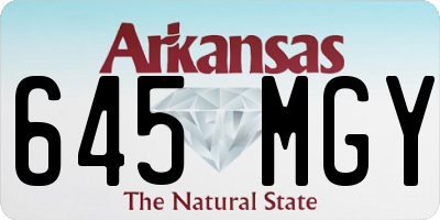 AR license plate 645MGY