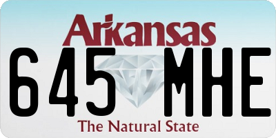 AR license plate 645MHE