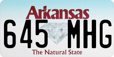 AR license plate 645MHG