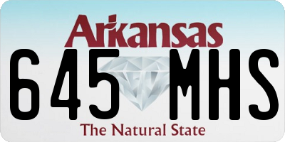 AR license plate 645MHS