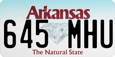 AR license plate 645MHU