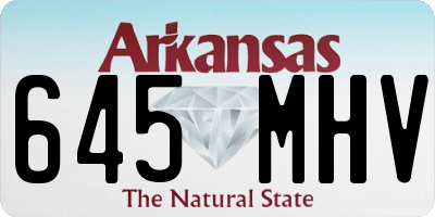 AR license plate 645MHV