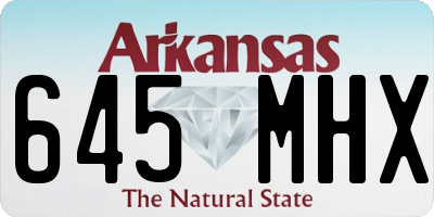 AR license plate 645MHX