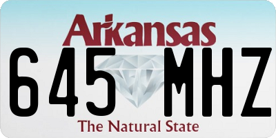 AR license plate 645MHZ