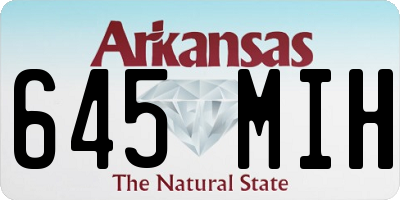 AR license plate 645MIH