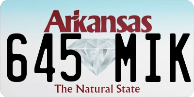 AR license plate 645MIK