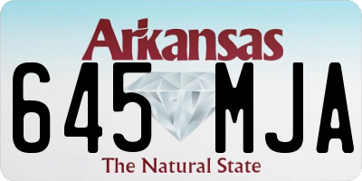 AR license plate 645MJA