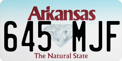 AR license plate 645MJF