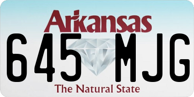 AR license plate 645MJG
