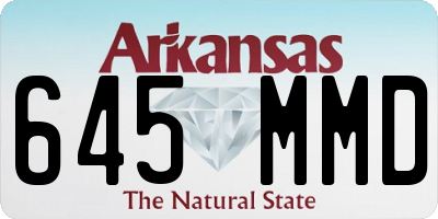AR license plate 645MMD