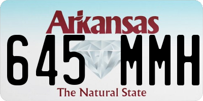 AR license plate 645MMH