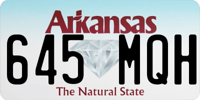 AR license plate 645MQH