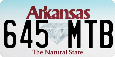 AR license plate 645MTB