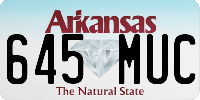 AR license plate 645MUC